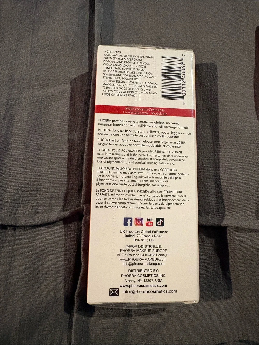 Natural Look Liquid Foundation - White and Red Packaging